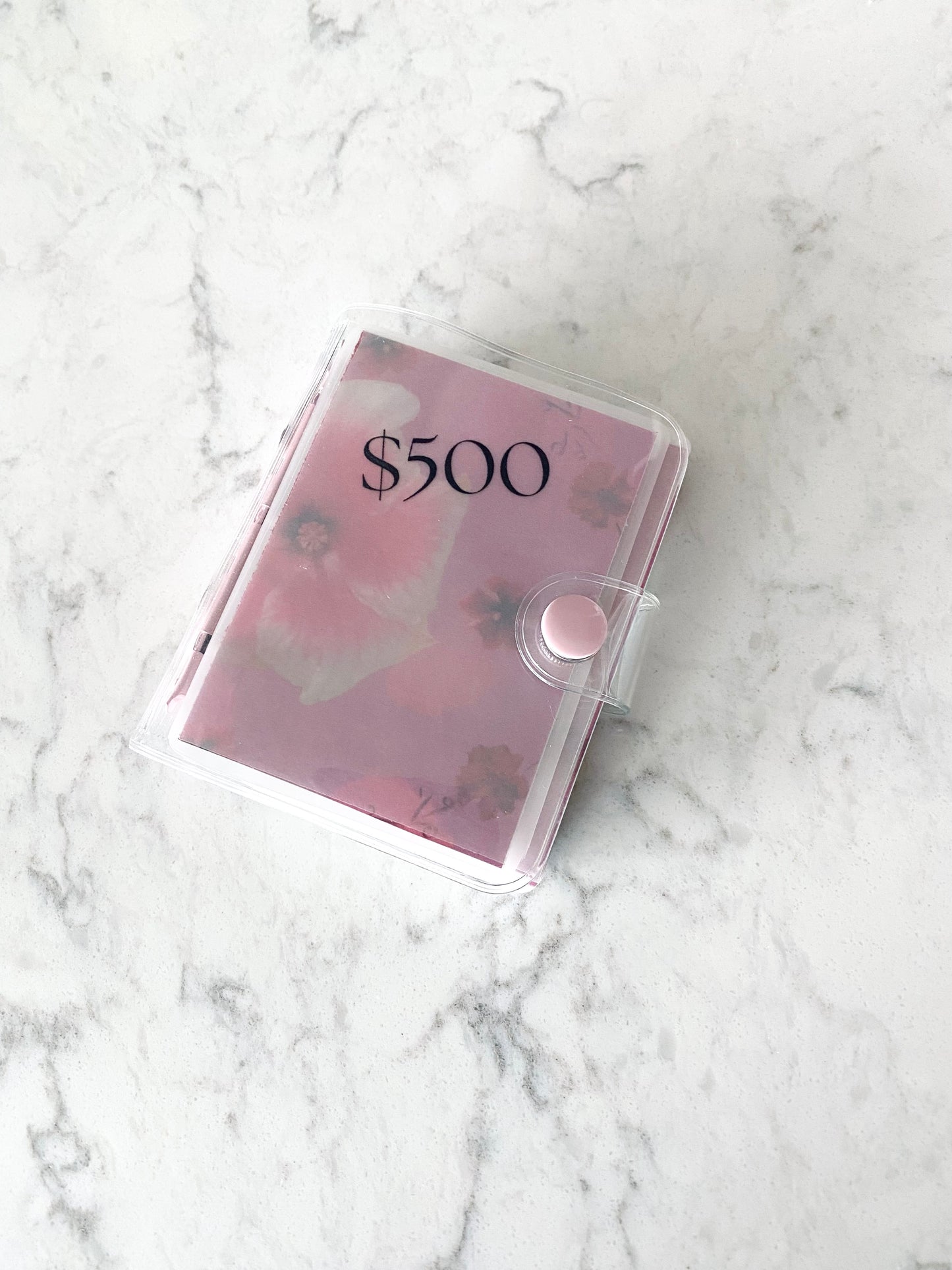 $500 Mini Savings Challenge- Floral Pink