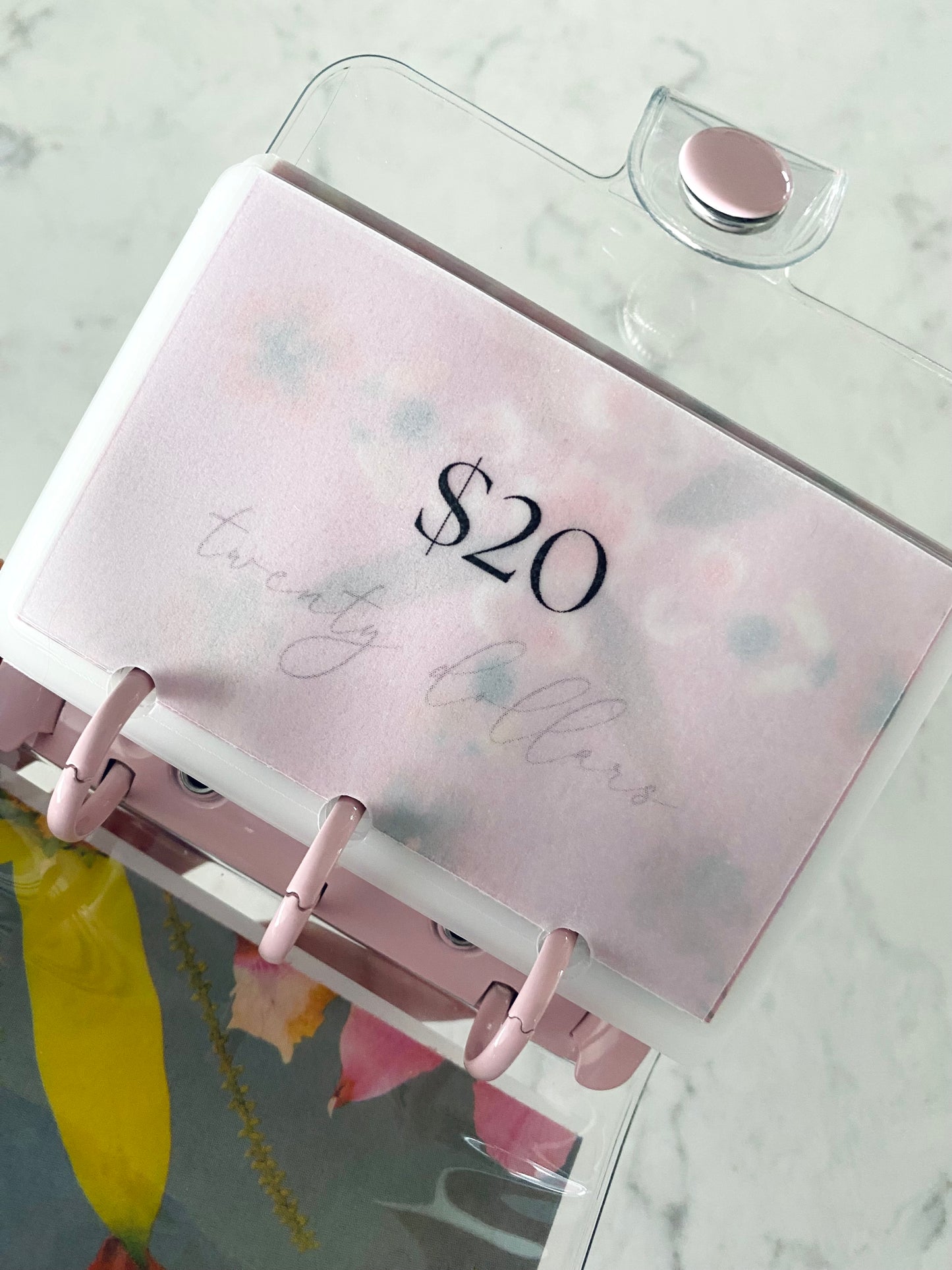 $500 Mini Savings Challenge- Floral Pink