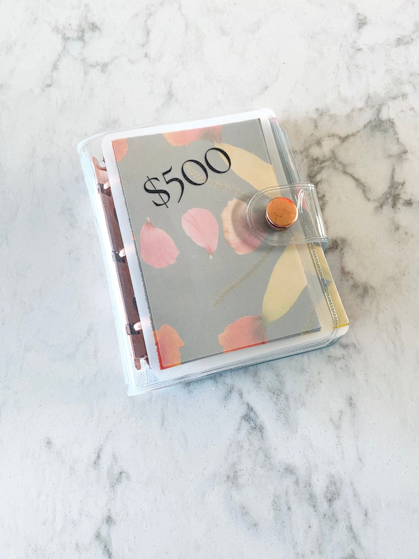 $500 Mini Savings Challenge- Floral Gray