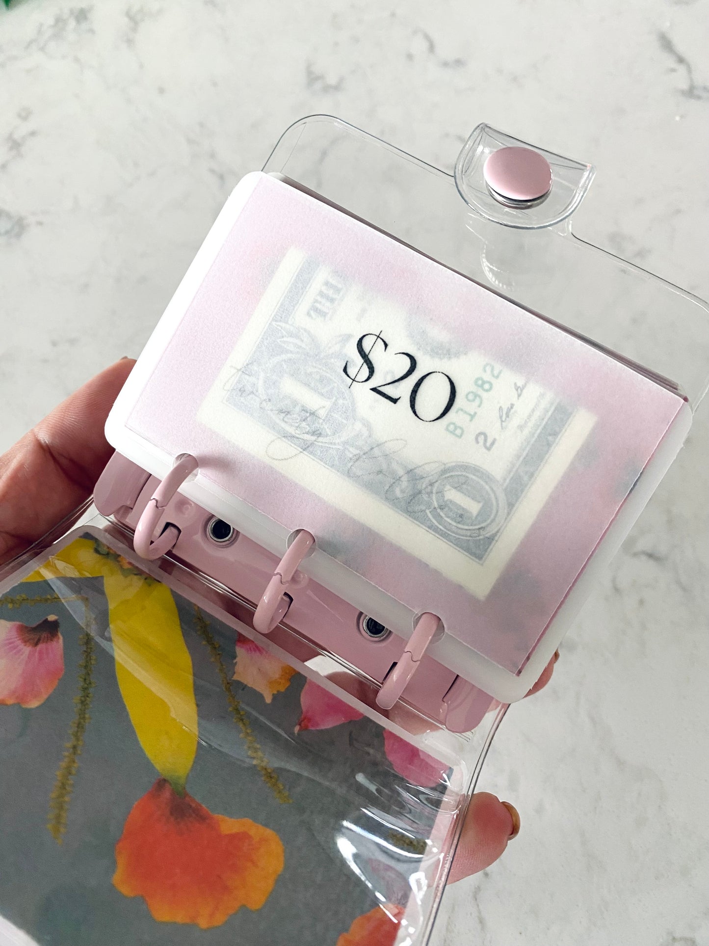 $500 Mini Savings Challenge- Floral Pink