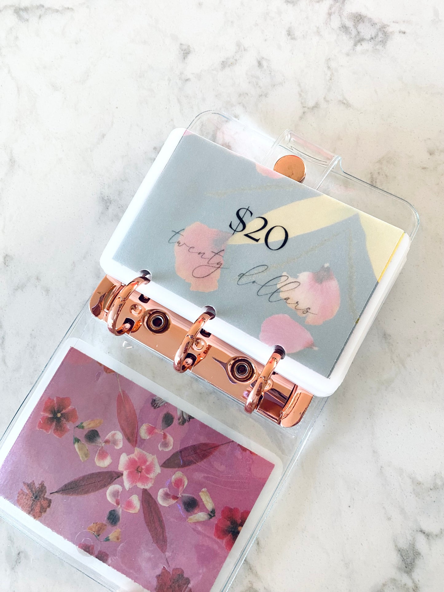 $500 Mini Savings Challenge- Floral Gray