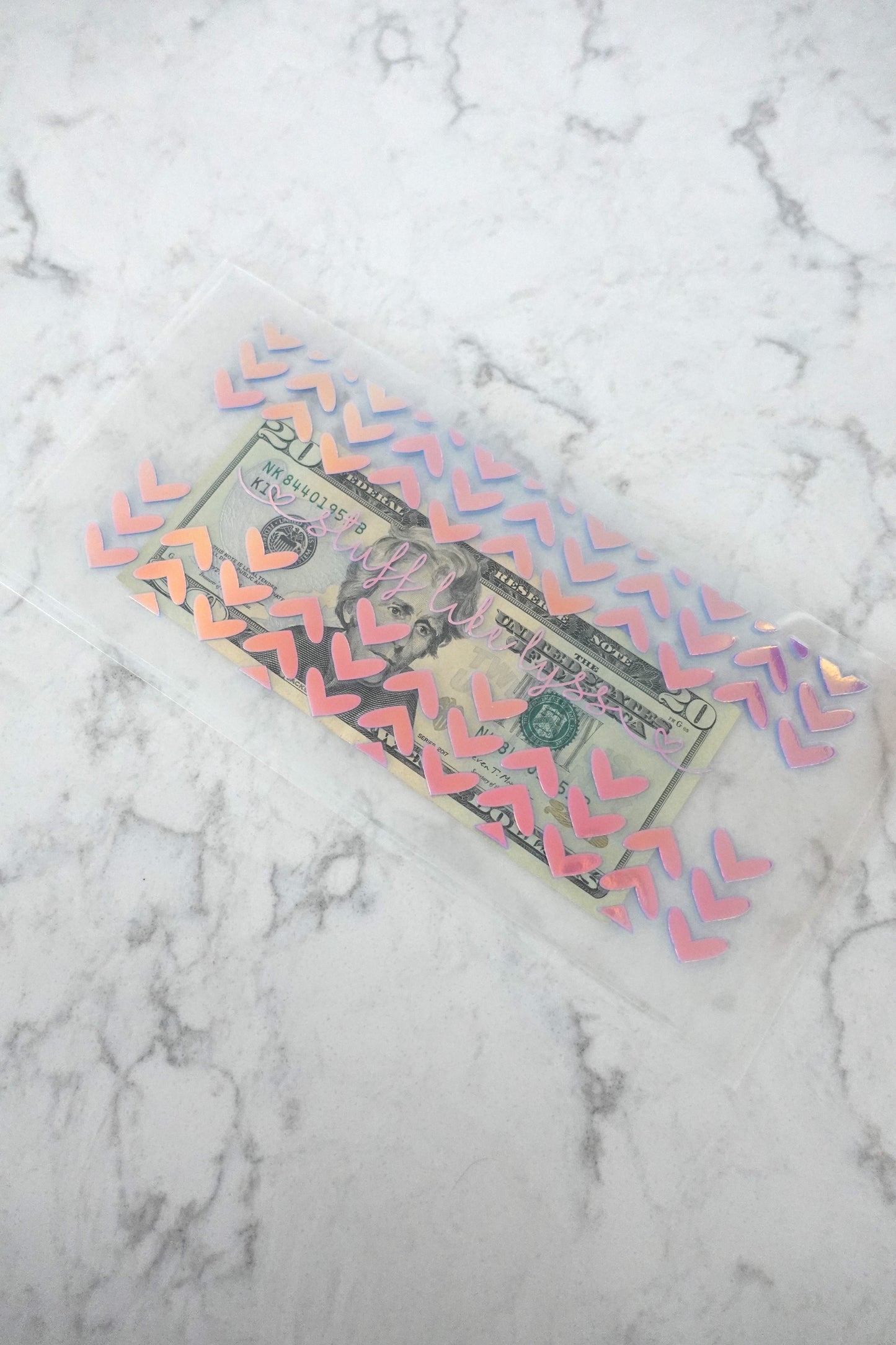 Large Heart Cash Envelope