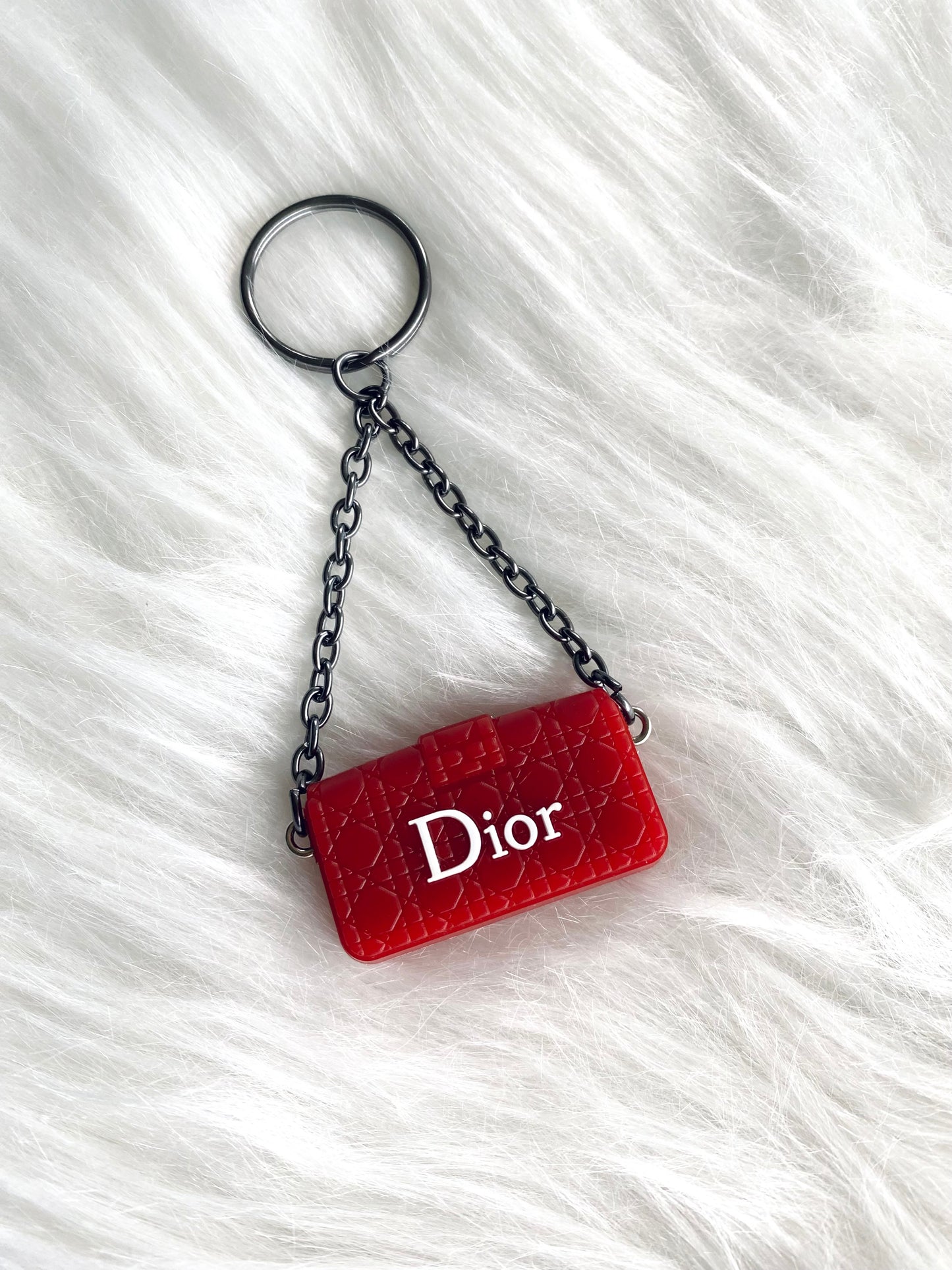 Dior Inspired Luxury Charm - Red