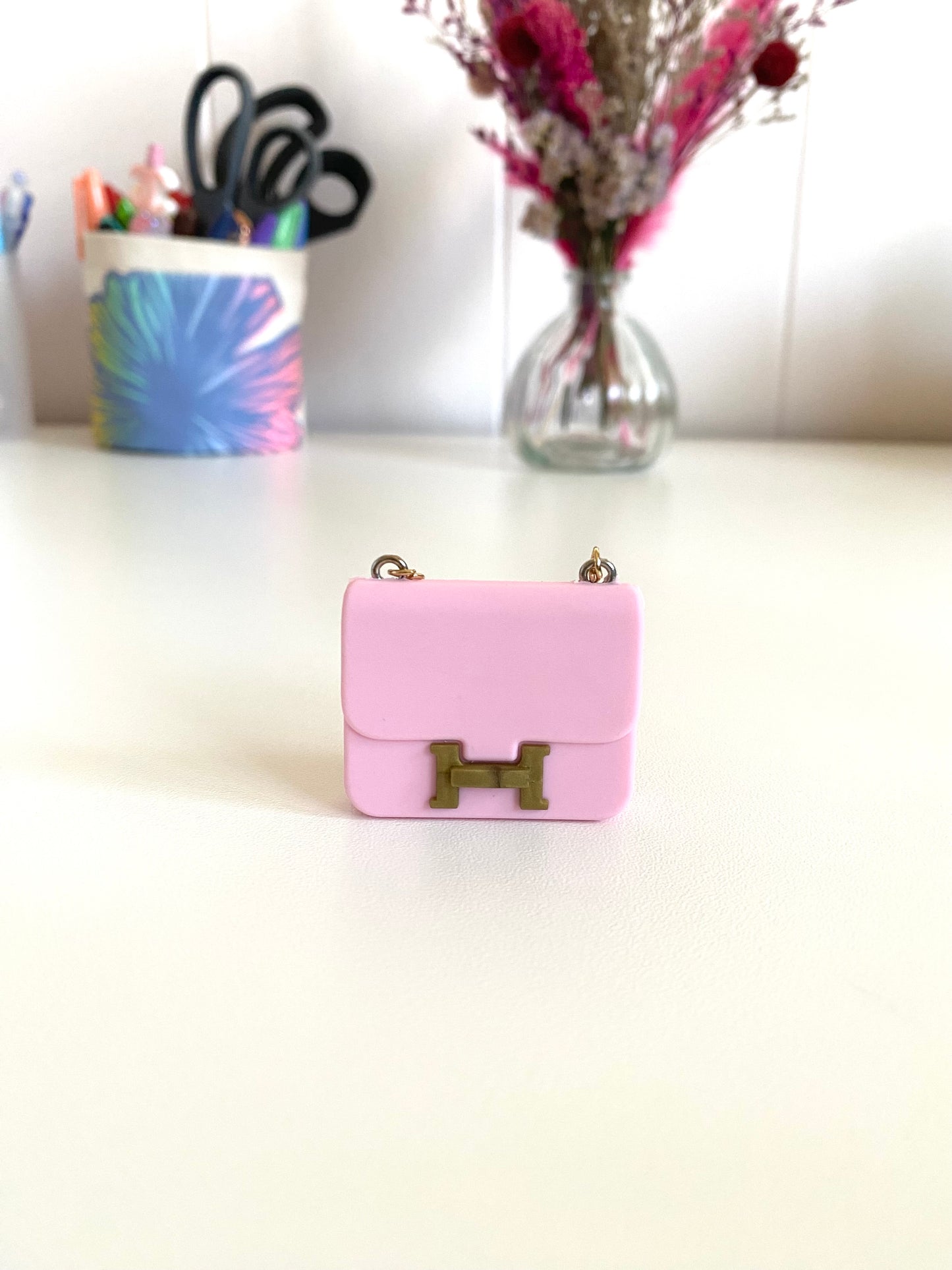 Hermes Inspired Luxury Charm- Baby Pink