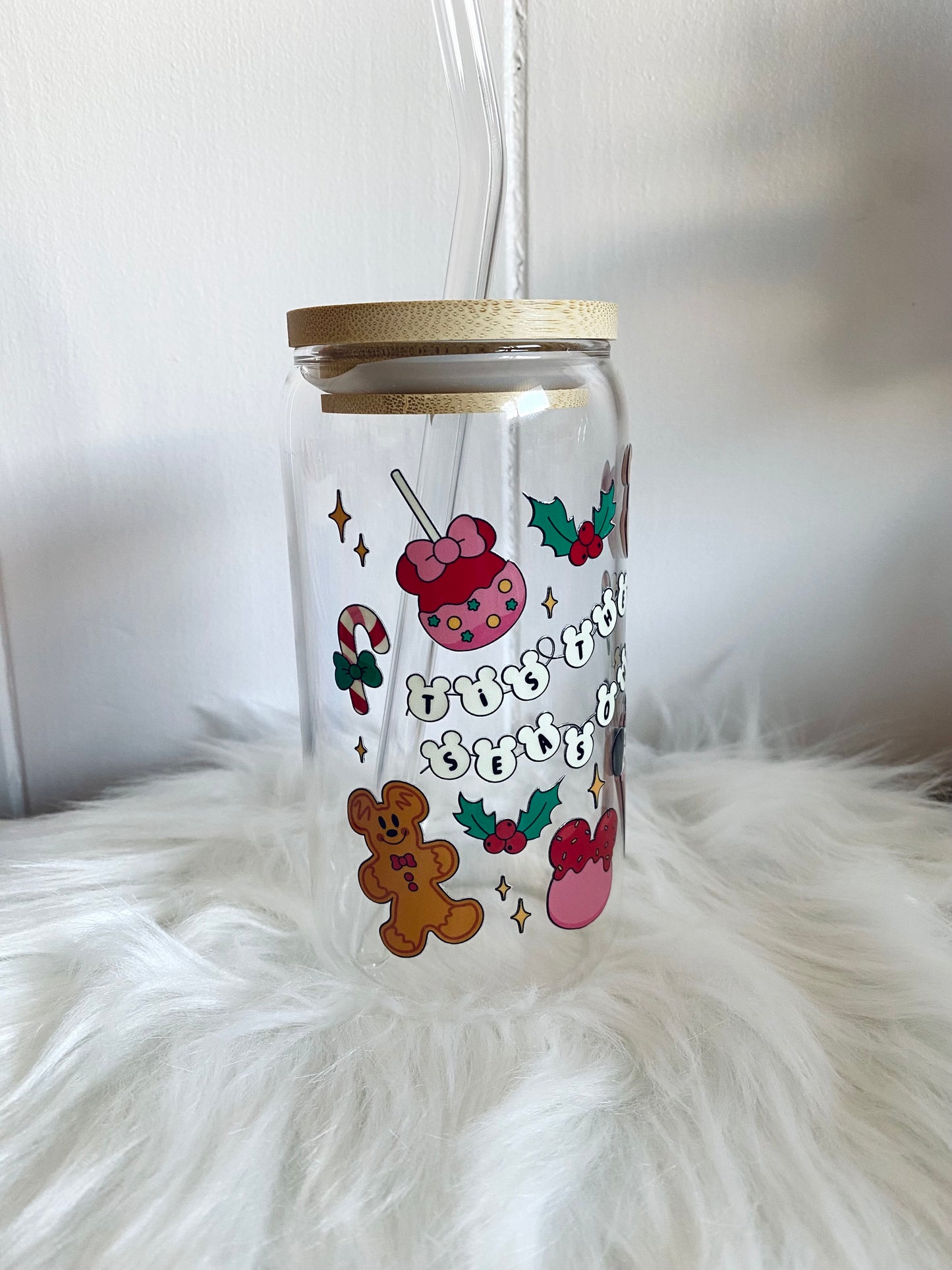 Tis The Season Glass Cup (16 oz.)