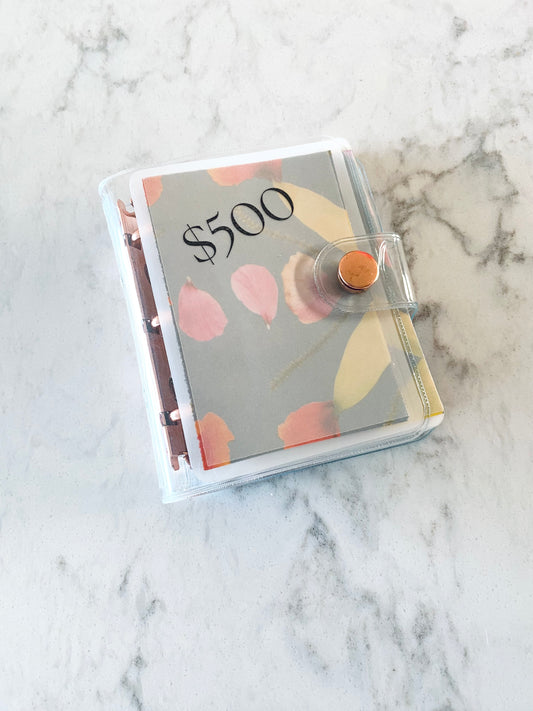 $500 Mini Savings Challenge- Floral Gray