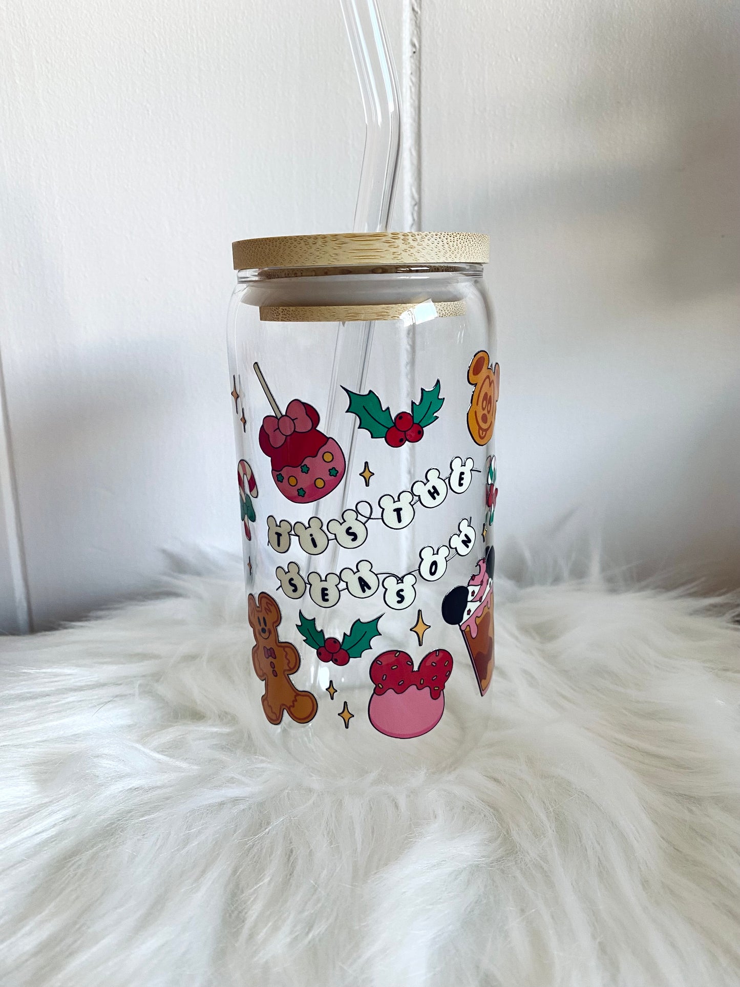 Tis The Season Glass Cup (16 oz.)