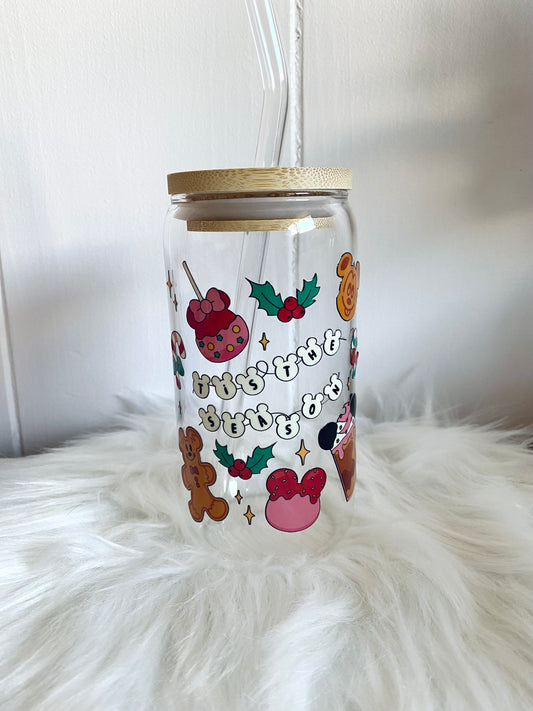 Tis The Season Glass Cup (16 oz.)