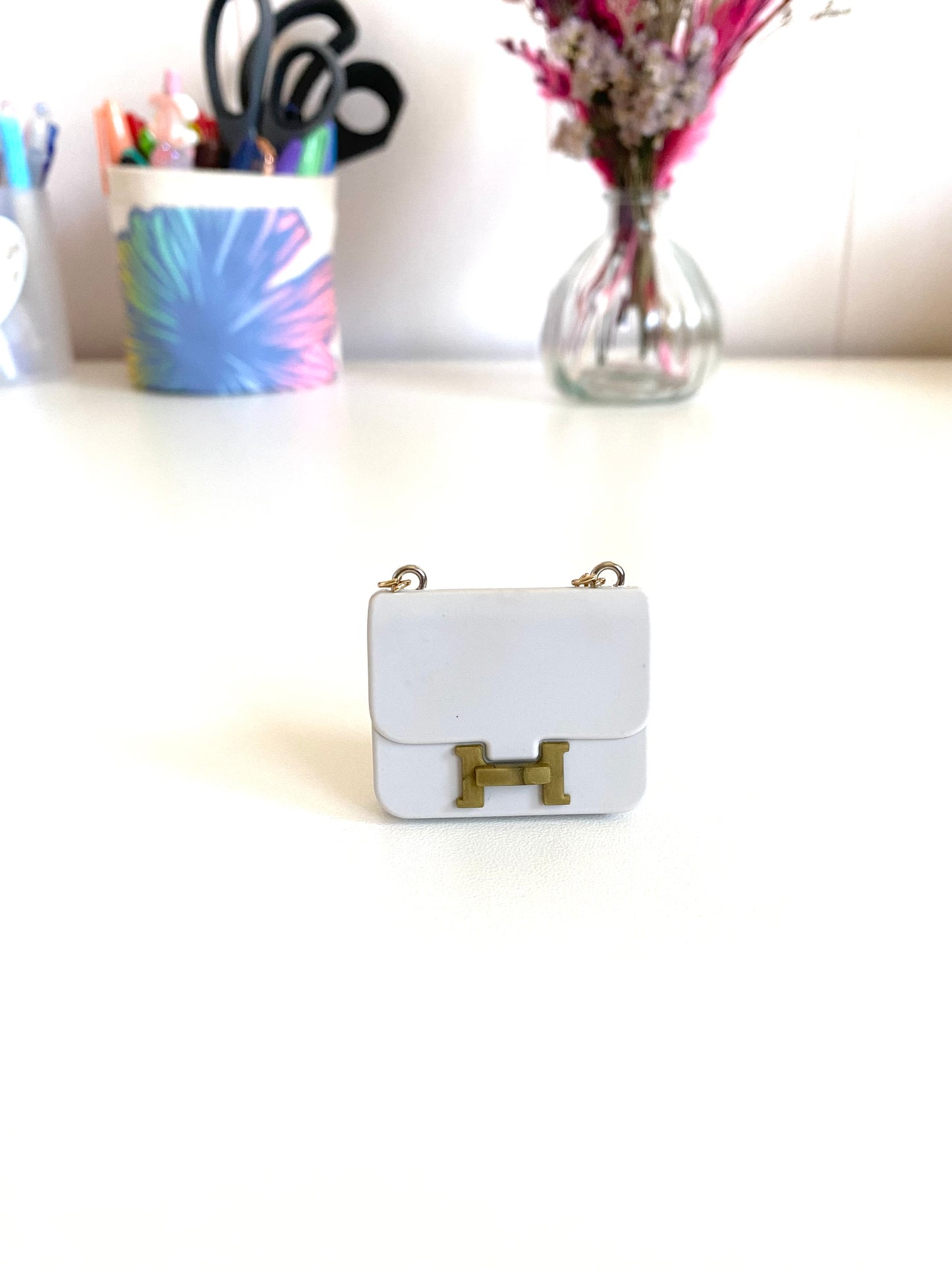 Hermes Inspired Luxury Charm - White