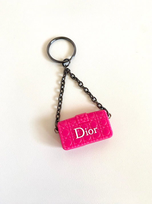 Dior Inspired Luxury Charm - Hot Pink