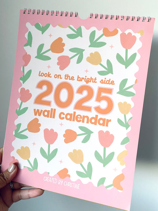 2025 Wall Hanging Calendar - Bright Side