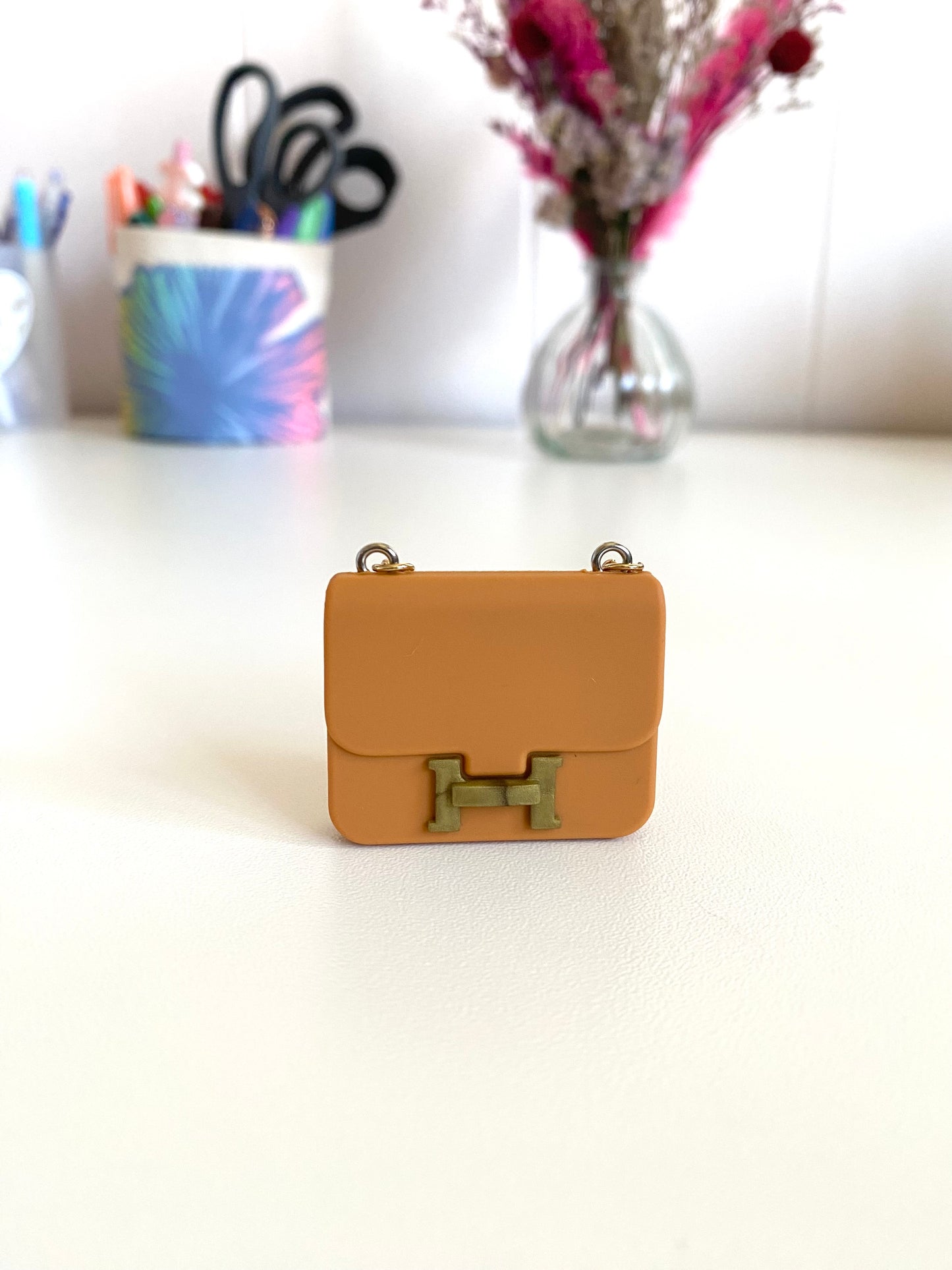 Hermes Inspired Luxury Charm - Golden Brown