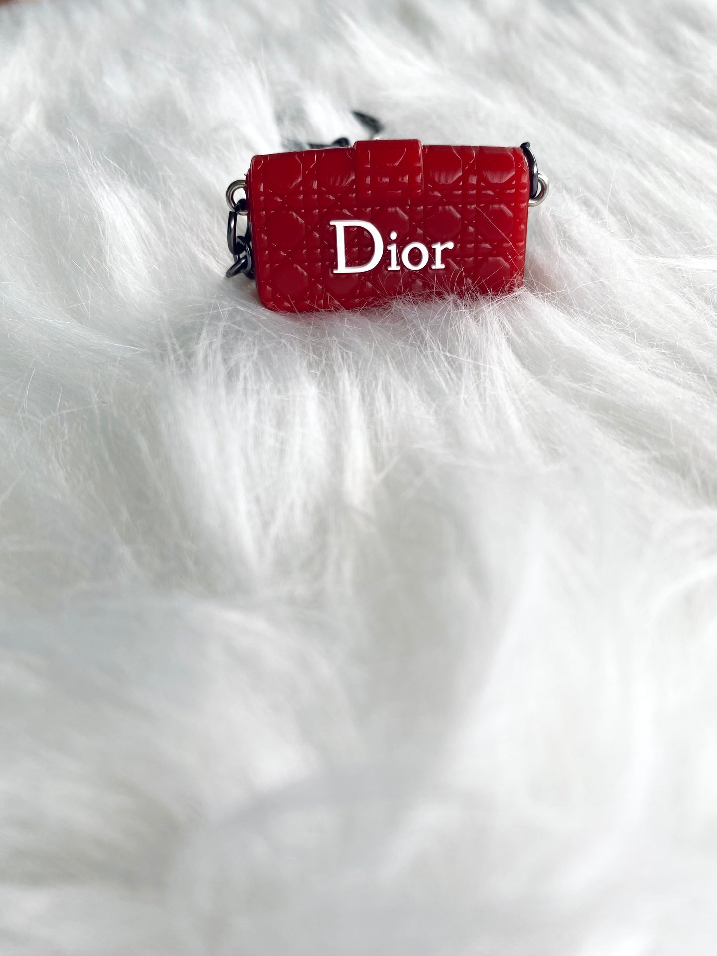 Dior Inspired Luxury Charm - Red