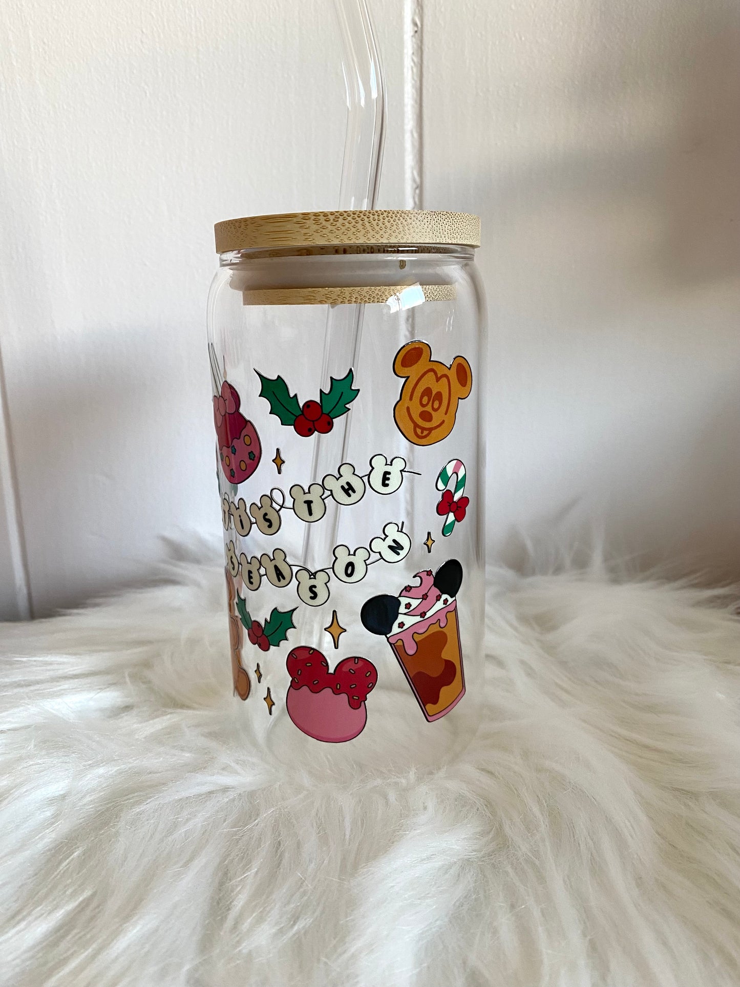 Tis The Season Glass Cup (16 oz.)