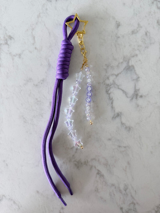 BTS Keychain Charm (Dark Purple)