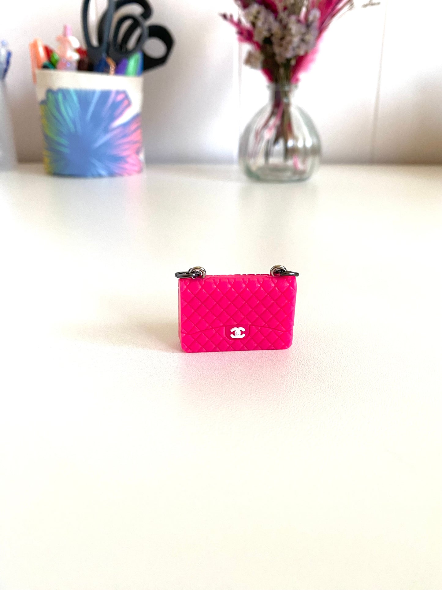 Chanel Inspired Luxury Charm - Hot Pink