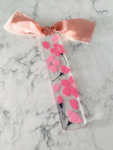 Acrylic Bookmark - Cherry Blossom