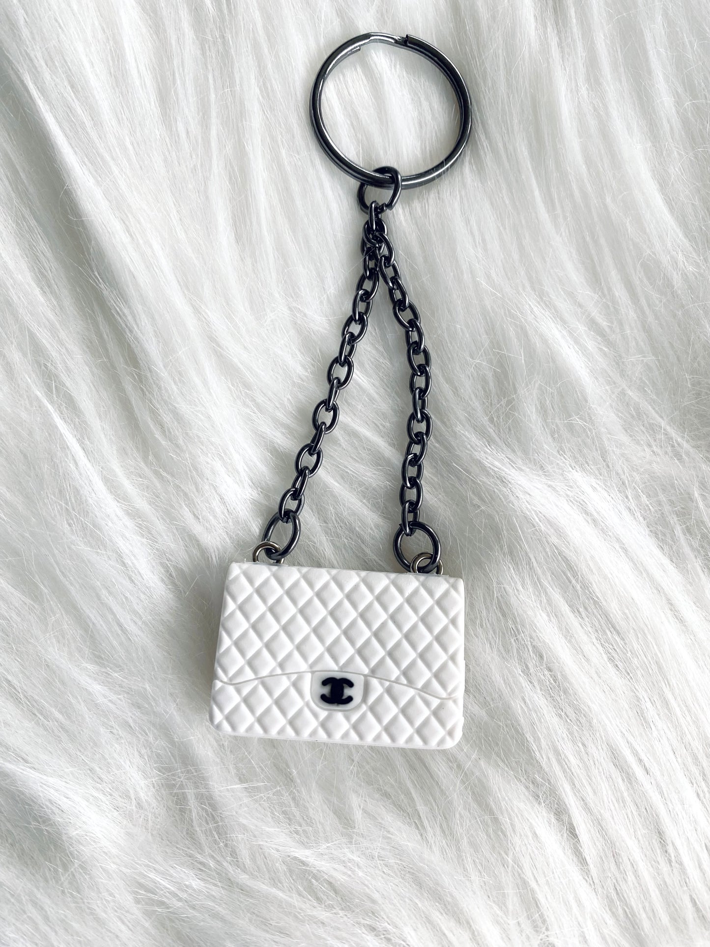 Chanel Inspired Luxury Charm - White