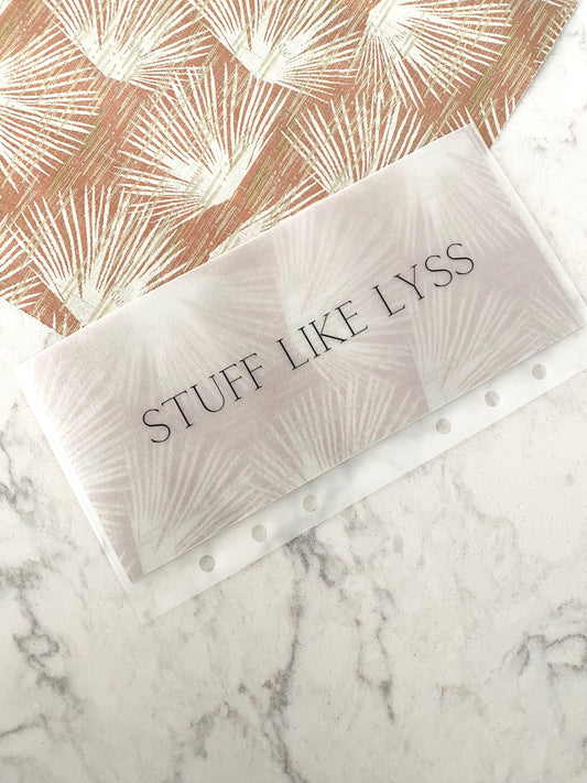 A6 Summer Palms Envelope (Matte Frosted)