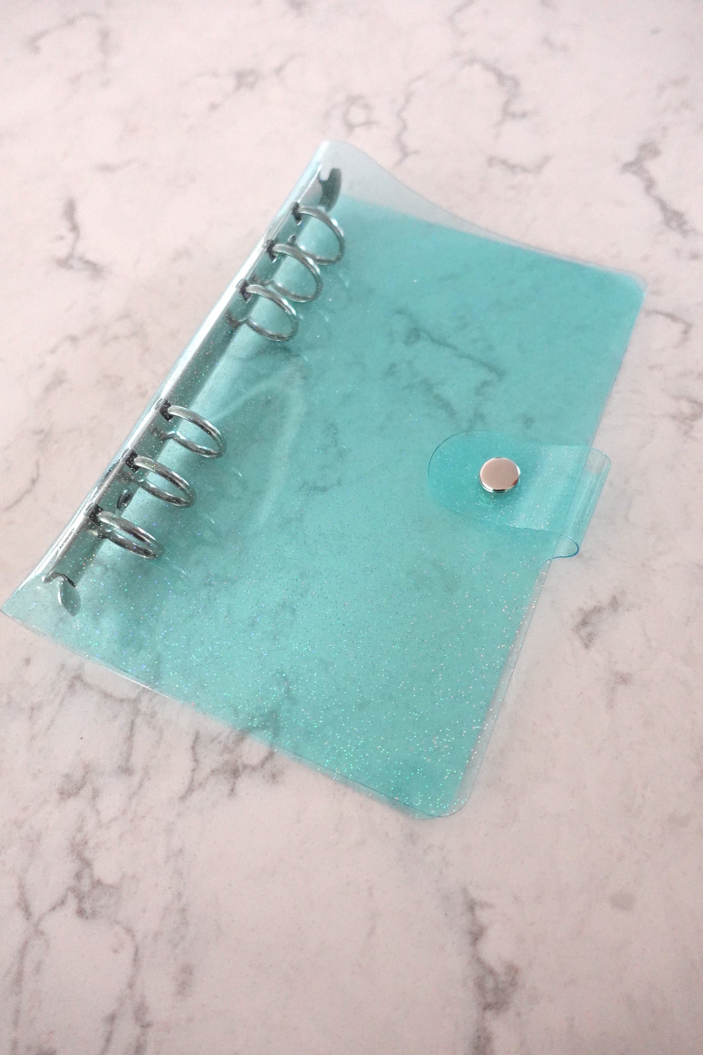 A6 Glitter Blue Binder